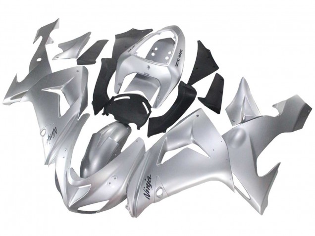 Kawasaki ZX10R Motorrad Verkleidung 2006-2007 - Silber Schwarz Ninja