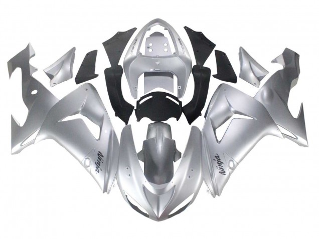Kawasaki ZX10R Motorrad Verkleidung 2006-2007 - Silber Schwarz Ninja