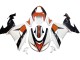 Kawasaki ZX10R Motorrad Verkleidung 2006-2007 - Weiss Orange Schwarz