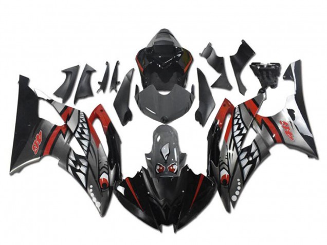 Rot Silber Grau Hai 2008-2016 Yamaha YZF R6 Motorrad Verkleidung