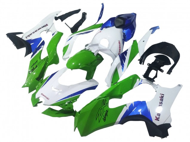 Kawasaki ZX10R Motorrad Verkleidung 2021-2025 - Weiss Grun Blau Schwarz