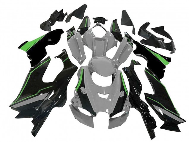 Kawasaki ZX10R Motorrad Verkleidung 2021-2025 - Grau Grun Schwarz