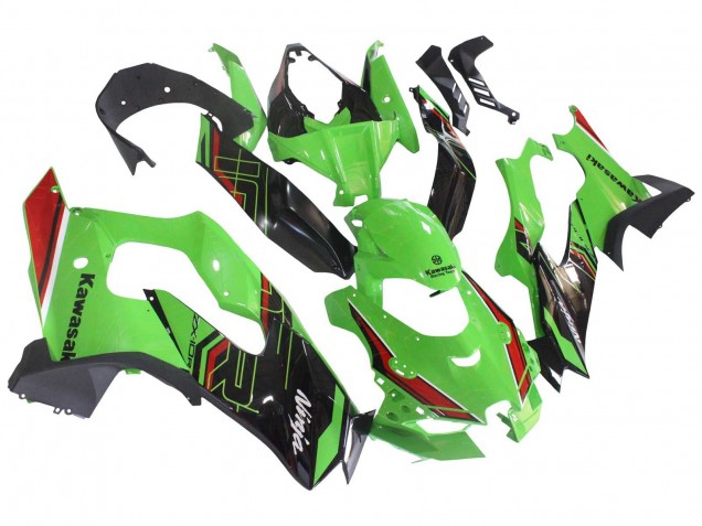 Kawasaki ZX10R Motorrad Verkleidung 2021-2025 - Grun Schwarz Rot