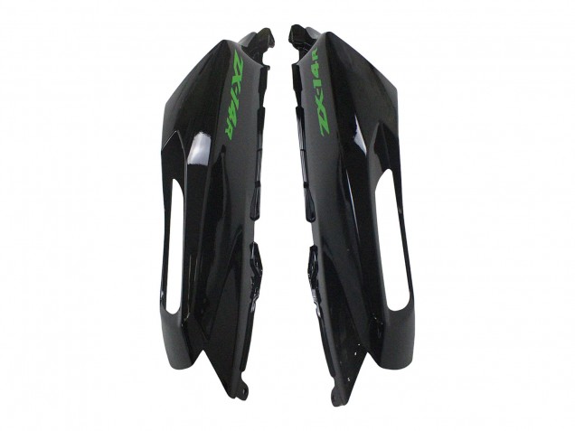 Kawasaki ZX14R ZZR1400 Motorrad Verkleidung Kit 2012-2024 - Grun Glanzendes Schwarz