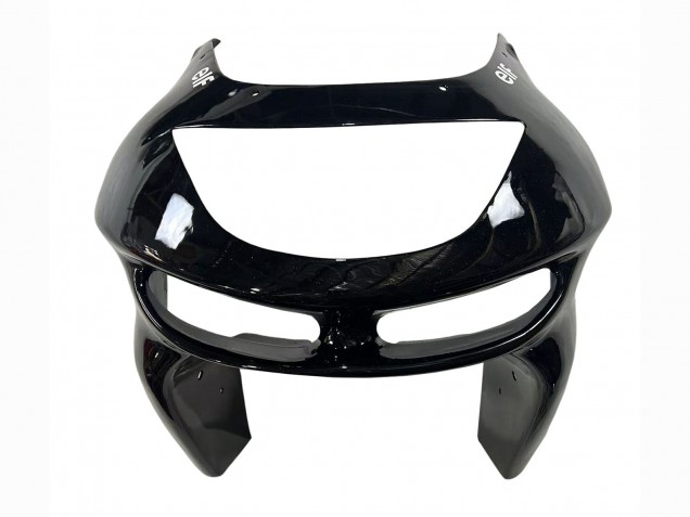 Kawasaki ZX6R Motorrad Verkleidung 1998-1999 - Glanzendes Schwarz Gelb Elf Bridgestone