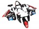 Kawasaki ZX6R Motorrad Verkleidung 2000-2002 - Glanzendes Schwarz Rot Blau Rot PlayStation 2