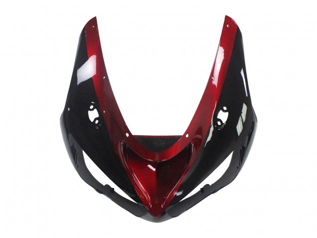 Kawasaki ZX6R Motorrad Verkleidung 2005-2006 - Rot Glanzendes Schwarz