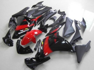 Glänzendes Schwarz Rot 2011-2015 Honda CBR250RR Motorrad Verkleidung