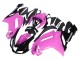 Schwarz Rosa Ninja 2007-2008 Kawasaki ZX6R Motorrad Verkleidung