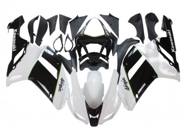 Kawasaki ZX6R Motorrad Verkleidung 2007-2008 - Schwarz Weiss Ninja