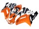 Orange Schwarz Ninja 2007-2008 Kawasaki ZX6R Motorrad Verkleidung
