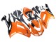 Orange Schwarz Ninja 2007-2008 Kawasaki ZX6R Motorrad Verkleidung