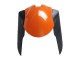 Orange Schwarz Ninja 2007-2008 Kawasaki ZX6R Motorrad Verkleidung
