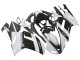 Weiß Schwarz 2007-2008 Kawasaki ZX6R Motorrad Verkleidung