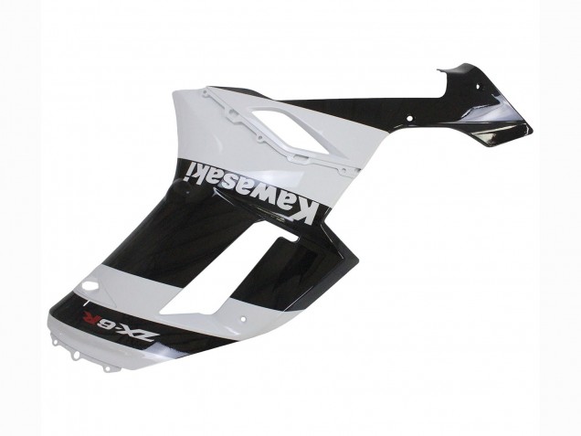 Weiß Schwarz 2007-2008 Kawasaki ZX6R Motorrad Verkleidung