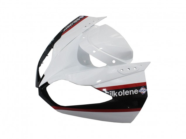 Kawasaki ZX6R Motorrad Verkleidung 2009-2012 - Weiss Rot Schwarz Grun