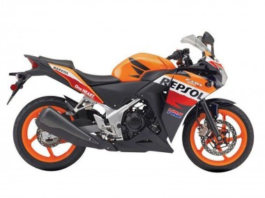 Orange Weiß Rot Glänzendes Schwarz Repsol HRC 2011-2015 Honda CBR250RR Motorrad Verkleidung