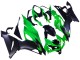 Kawasaki ZX6R Motorrad Verkleidung 2019-2022 - Grun Matt Schwarz