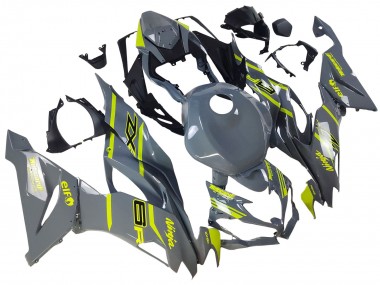 Kawasaki ZX6R Motorrad Verkleidung 2019-2022 - Nardo Grau Gelb