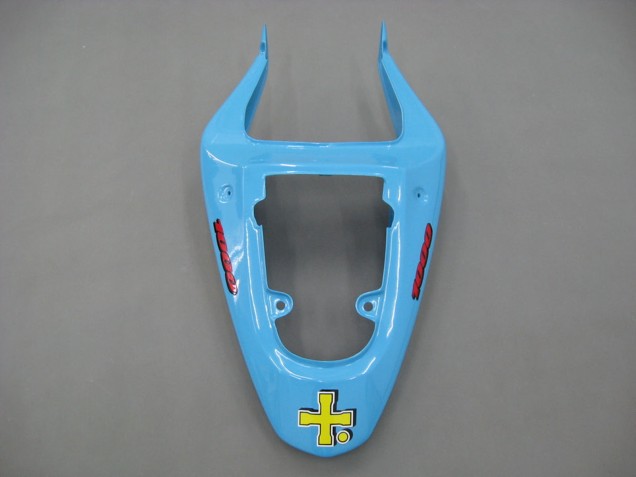 Suzuki GSXR1000 Motorrad Verkleidung 2000-2002 - Hellblau Gelb Schwarz Motul Rizla