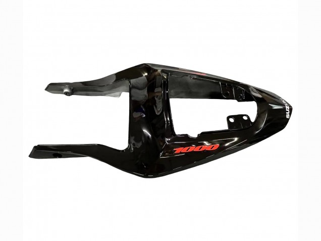Suzuki GSXR 1000 Motorrad Verkleidung 2003-2004 - Glanzendes Schwarz Weiss Rot Aufkleber