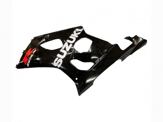 Suzuki GSXR 1000 Motorrad Verkleidung 2003-2004 - Glanzendes Schwarz Weiss Rot Aufkleber