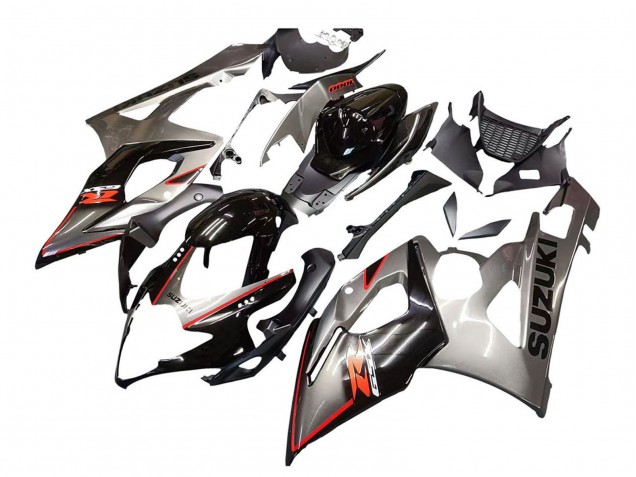 Suzuki GSXR 1000 Motorrad Verkleidung 2005-2006 - Silber Schwarz Rot