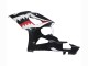 Suzuki GSXR 1000 Motorrad Verkleidung 2005-2006 - Glanzendes Schwarz Rot Weiss Hai