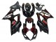 Suzuki GSXR 1000 Motorrad Verkleidung 2007-2008 - Schwarz Rot Flamme