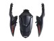 Suzuki GSXR 1000 Motorrad Verkleidung 2007-2008 - Matt Schwarz Rot Aufkleber