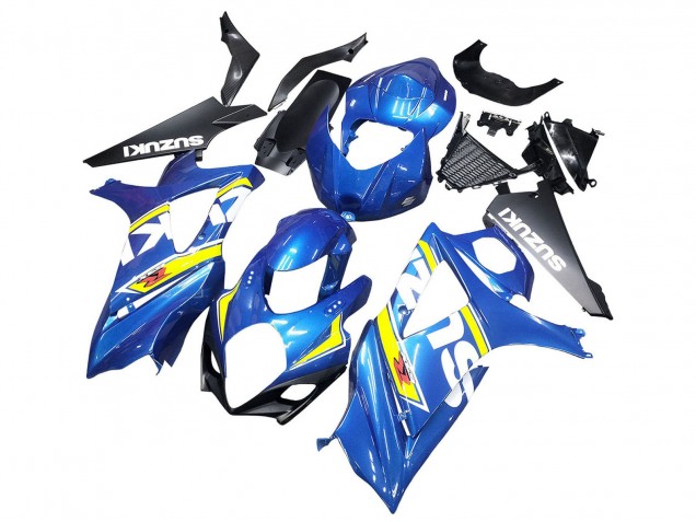 Suzuki GSXR 1000 Motorrad Verkleidung 2007-2008 - Blau Gelb Schwarz