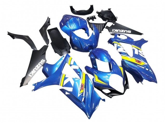 Suzuki GSXR 1000 Motorrad Verkleidung 2007-2008 - Blau Gelb Schwarz