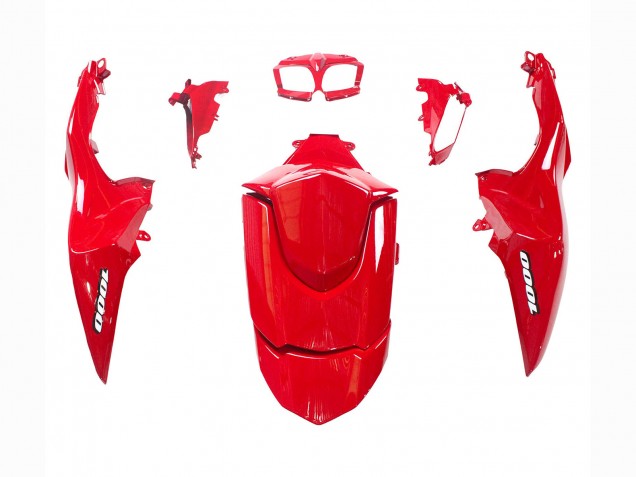 Suzuki GSXR 1000 Motorrad Verkleidung Kit 2009-2016 - Glanzendes Schwarz Rot