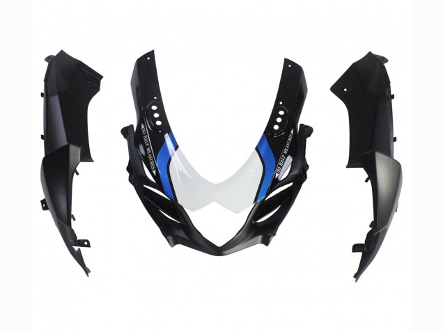 Suzuki GSXR 1000 Motorrad Verkleidung 2009-2016 - Matt Schwarz Weiss Blau