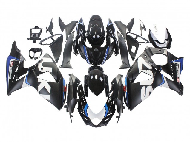 Suzuki GSXR 1000 Motorrad Verkleidung 2009-2016 - Matt Schwarz Weiss Blau