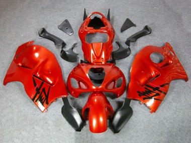 Suzuki GSXR 1300 Hayabusa Motorrad Verkleidung 1996-2007 - Orange Rot