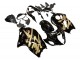 Suzuki GSXR 1300 Hayabusa Motorrad Verkleidung 1996-2007 - Glanzendes Schwarz Gold Hayabusa