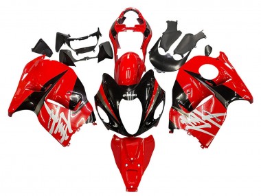 Suzuki GSXR 1300 Hayabusa Motorrad Verkleidung 1996-2007 - Rot Schwarz Hayabusa