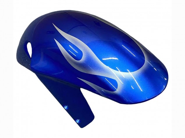 Suzuki GSXR 600 / GSXR 750 Motorrad Verkleidung 2001-2003 - Blau mit Weiss Flamme