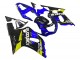Suzuki GSXR 600 / GSXR 750 Motorrad Verkleidung 2001-2003 - Blau Gelb Glanzendes Schwarz