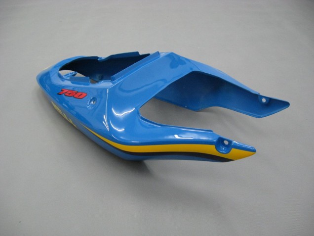 Suzuki GSXR 600 / GSXR 750 Motorrad Verkleidung 2001-2003 - Blau Gelb Schwarz Motul Rizla