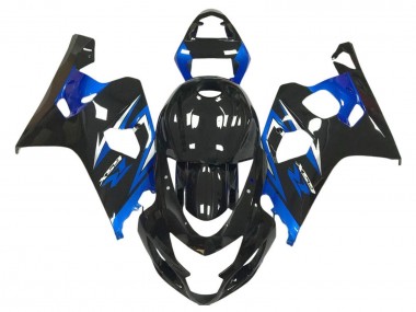 Suzuki GSXR 600 / GSXR 750 Motorrad Verkleidung 2004-2005 - Glanzendes Schwarz Blau