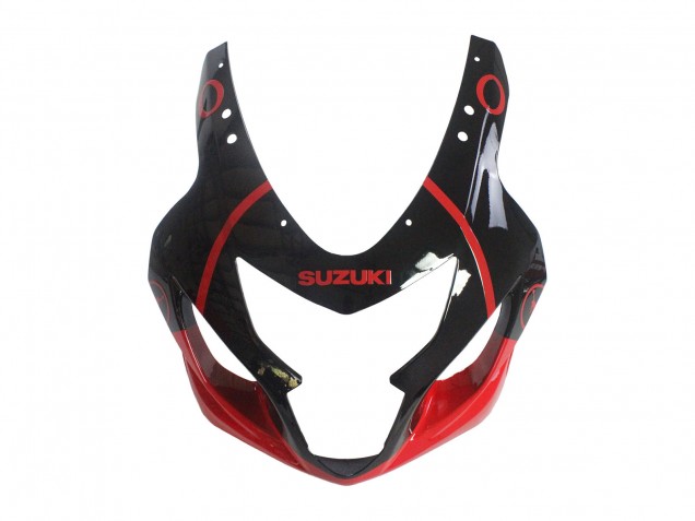 Suzuki GSXR 600 / GSXR 750 Motorrad Verkleidung 2004-2005 - Glanzendes Schwarz Rot Jordan Michelin