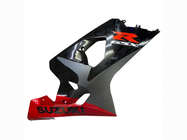 Suzuki GSXR 600 / GSXR 750 Motorrad Verkleidung 2004-2005 - Schwarz Grau Rot