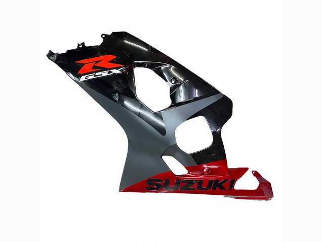 Suzuki GSXR 600 / GSXR 750 Motorrad Verkleidung 2004-2005 - Schwarz Grau Rot