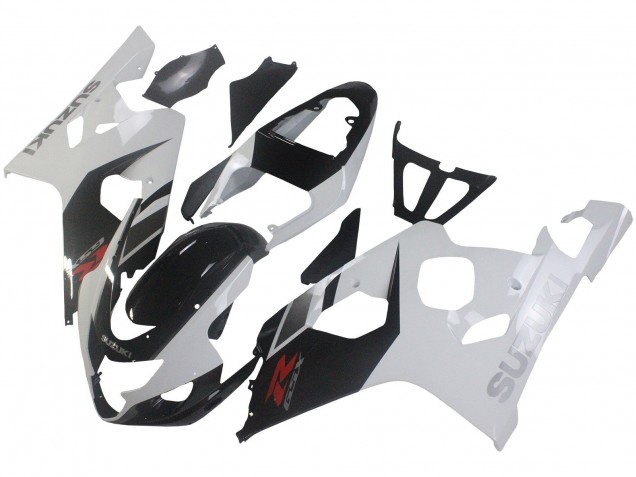 Suzuki GSXR 600 / GSXR 750 Motorrad Verkleidung 2004-2005 - Weiss Schwarz Rot