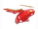 Suzuki GSXR 600 / GSXR 750 Motorrad Verkleidung 2004-2005 - Weiss Rot Gelb Michelin Texaon Heron 7