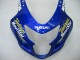 Suzuki GSXR 600 / GSXR 750 Motorrad Verkleidung 2004-2005 - Blau Weiss Gelb Grun Telefumica Motul MoviStar