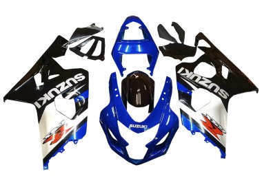 Suzuki GSXR 600 / GSXR 750 Motorrad Verkleidung 2004-2005 - Blau Weiss Schwarz
