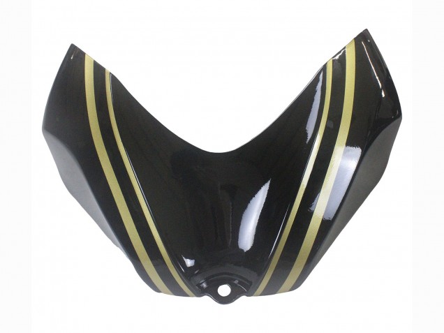 Suzuki GSXR 600 / GSXR 750 Motorrad Verkleidung 2006-2007 - Glanzendes Schwarz Gold Streifen